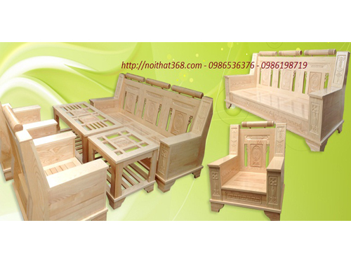 Sofa gỗ PK19B