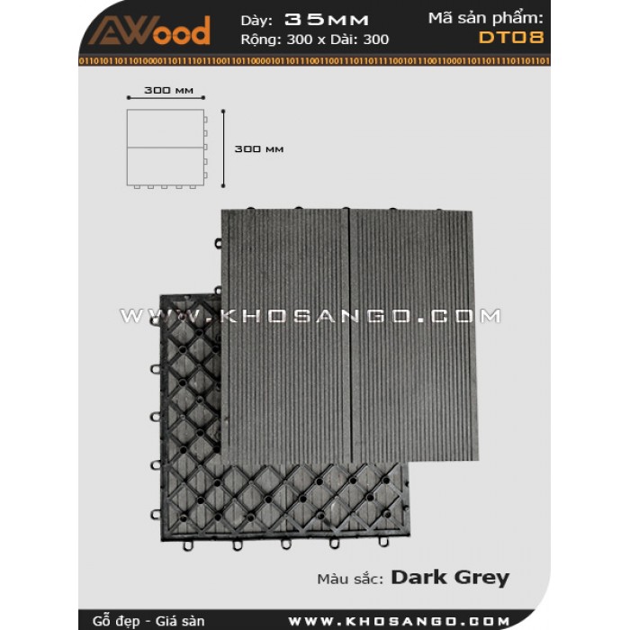 Vĩ gỗ lót sàn Awood DT08