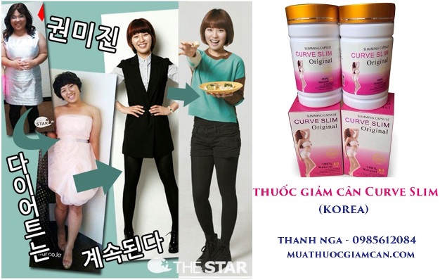 Thuốc giảm cân Hàn Quốc Curve Slim rẻ nhất 659k, 100% chính hãng. 0985612084​