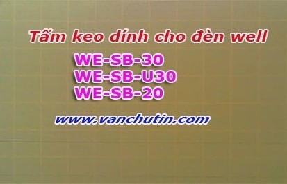 Tấm keo dính cho đèn diệt côn trùng well SB 30, SB 20