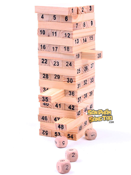 Bộ trò chơi rút gỗ Jenga mini 