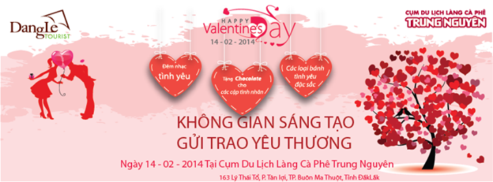 Valentine tại Làng Cà Phê Trung Nguyên