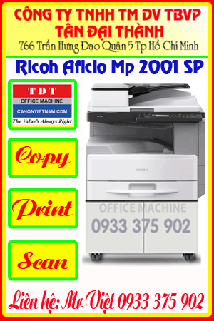 Máy photocopy Ricoh Aficio MP 2001Sp 