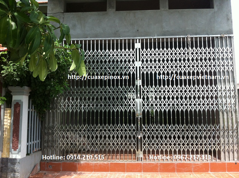 Cửa xếp INOX Hộp 201