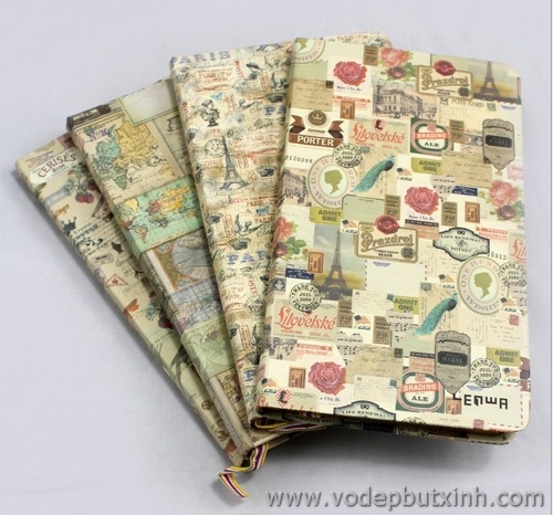 Sổ ghi chép gáy giấy vàng lenwa H5 S0337 200g