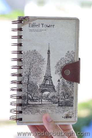 Sổ lò xo phong cảnh châu âu vẽ chì H5 Lenwa S0368 220g.