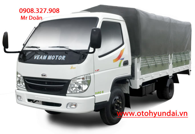 Xe tải Veam Fox mui bạt 1T5, 1.5T, 1490kg, 1500kg