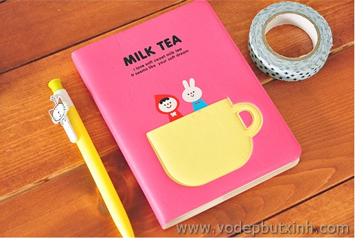 Sổ bìa nhựa Milk Tea S0400 140g.