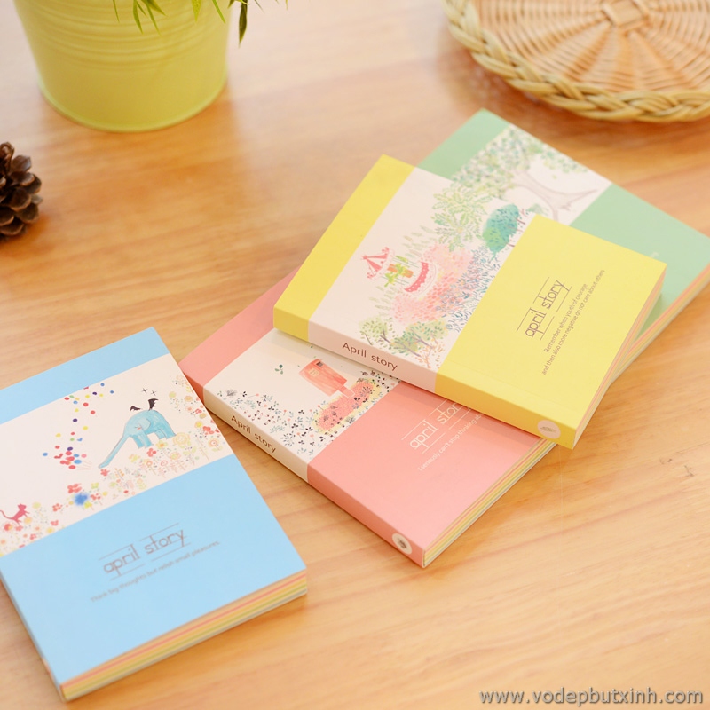 Sổ nhật ký màu sắc April Story S0417 180g
