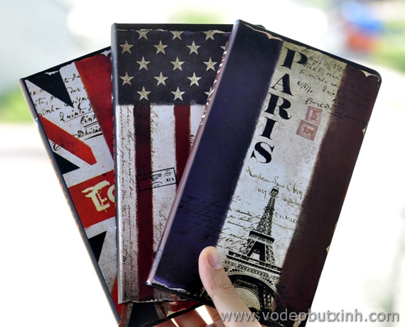 Sổ bìa cứng hình quốc kỳ h5 S0410 200g.