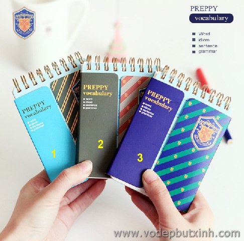 Sổ học từ Preppy Vocabulary S0366 110g.