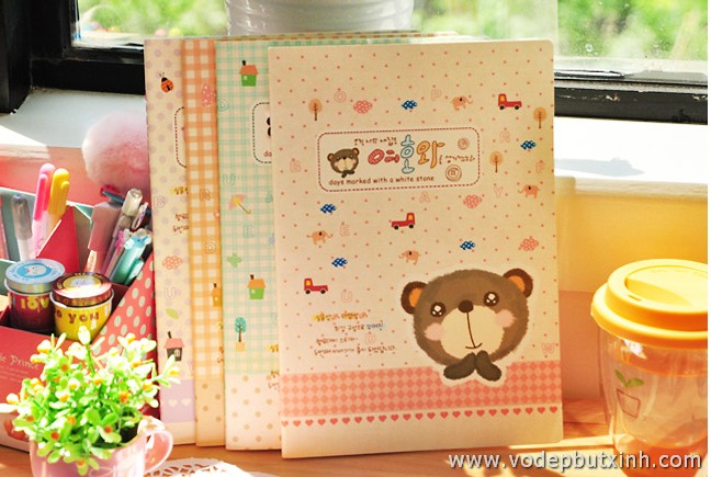 Vở thếp gấu thỏ heo B5 S0288