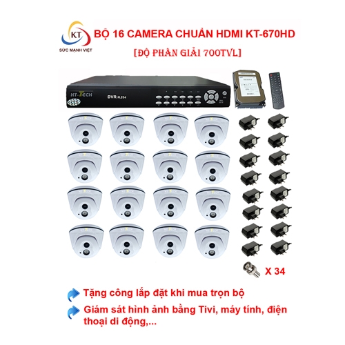 BỘ CAMERA KT-670HD (700TVL)