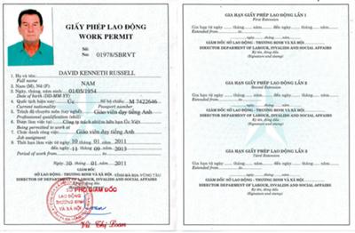 Làm Giấy Phép Lao Động cho Người nước ngoài
