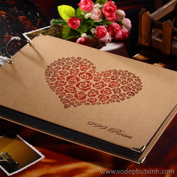 Album ảnh DIY trái tim 999 Roses K1014 550g.