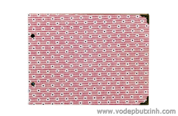 Album ảnh Diy bìa vải hoa văn móc ngang K0911 560g.