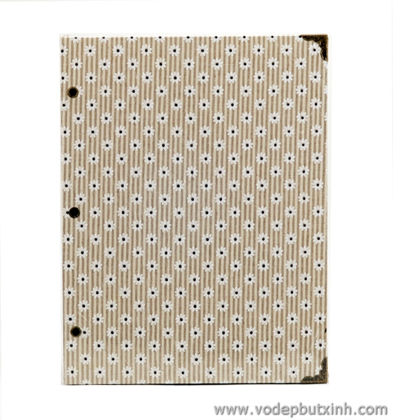 Album ảnh Diy bìa vải hoa văn móc dọc K0912 560g