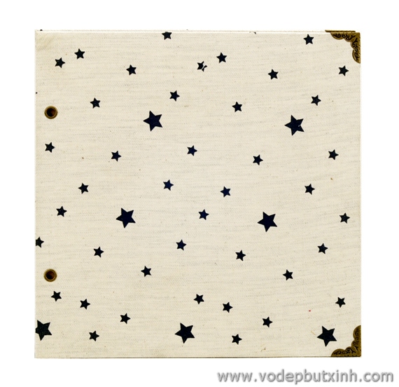 Album ảnh Diy bìa vải hoa văn 21x21 K0913 500g.