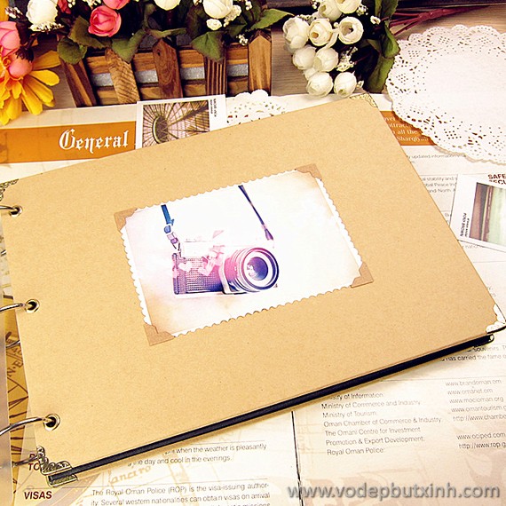 Allbum ảnh DIY hình trơn K1017 550g.