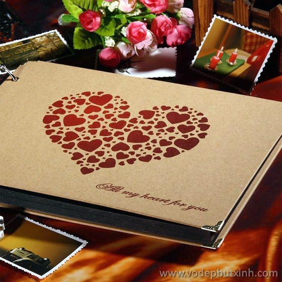 Album ảnh DIY trái tim All My Heart For You 550g.