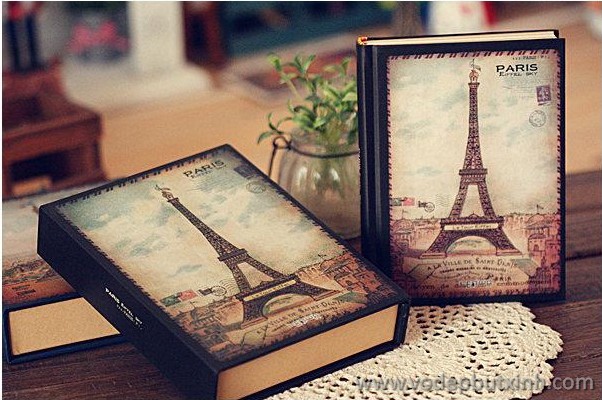 Sổ khóa nhật ký kế hoạch Paris Eiffel Sky S0454 760g.