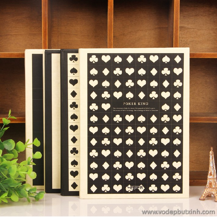 Sổ ghi chép sổ nhật ký Poker King Lenwa S0452 410g.