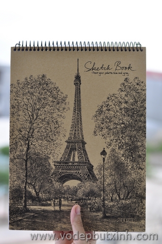 Sổ lò xo A4 vẽ chì giấy vẽ S0307 400g