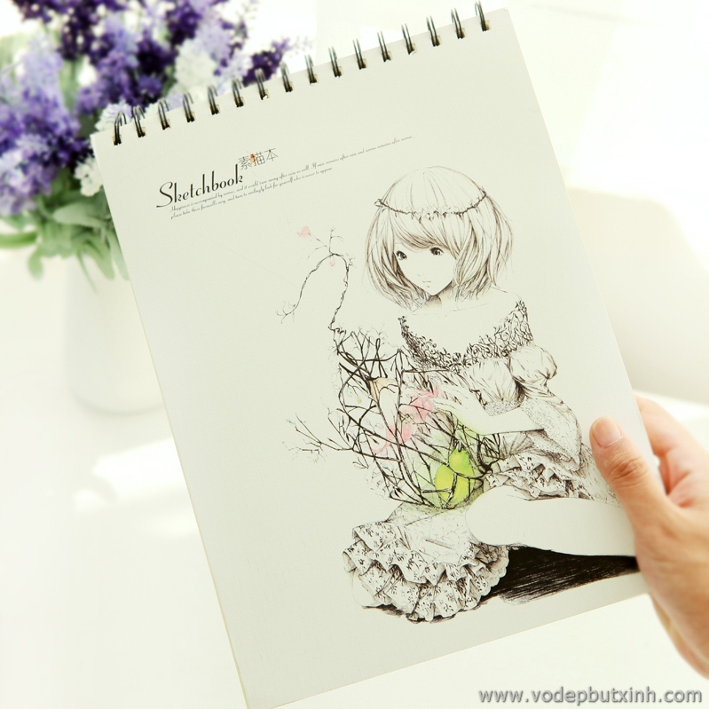 Sổ giấy vẽ A4 Shetchbook S0397 440g.