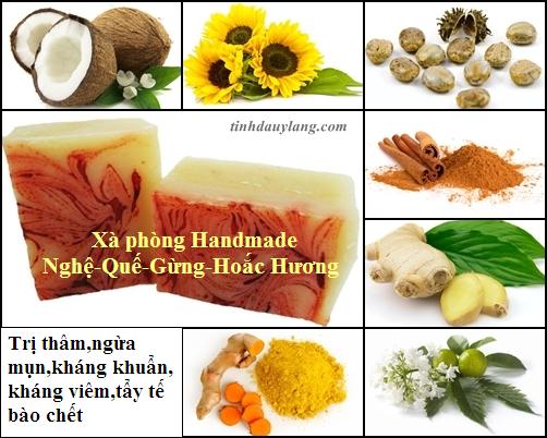 Xà phòng handmade Nghệ - Gừng - Quế