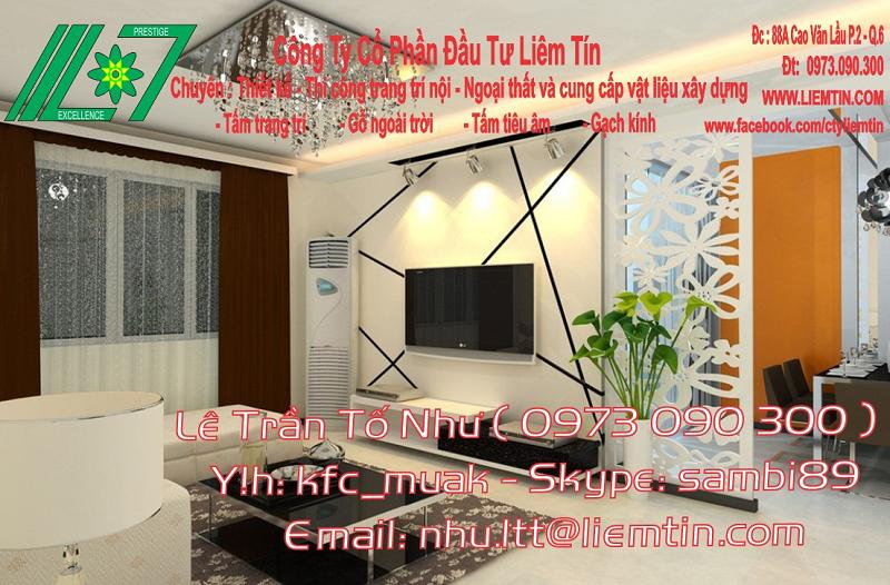 Tấm trang trí 2D - Vách ngăn 2D (6)