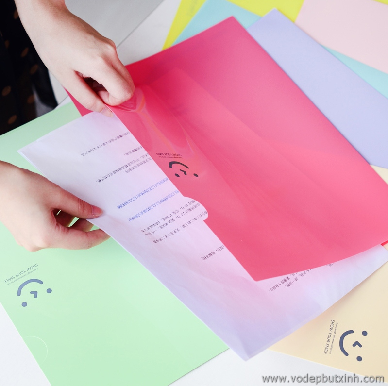 File tài liệu giấy tờ bài kiểm tra mặt cười A4 K0888 20g.