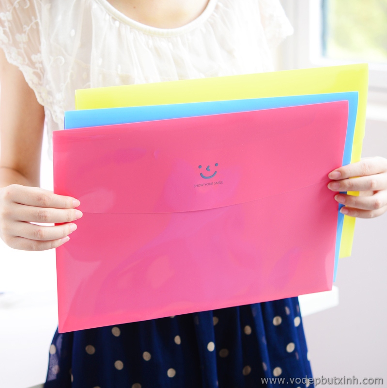 Cặp file 1 ngăn A4 Show Your Smile K0890 30g