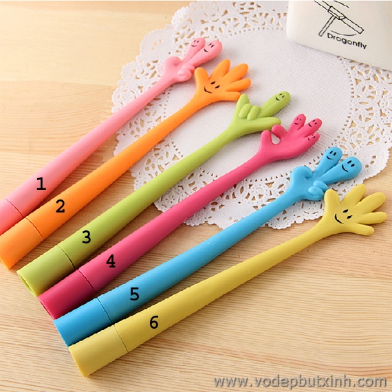 Bút bi uốn dẻo hình bàn tay B0151 25g.