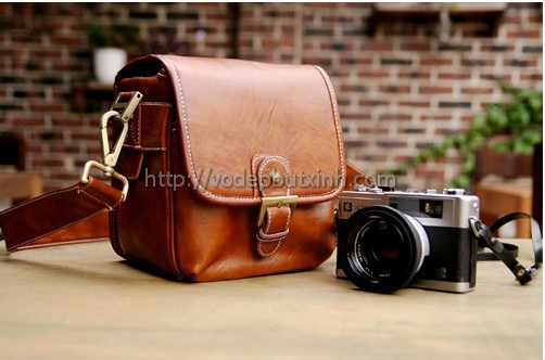 Túi da vuông đựng máy ảnh DSLR K0205