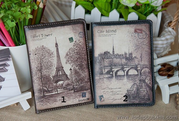 Ví đựng hộ chiếu hình phong cảnh châu âu vẽ chì Starbox K0982 80g.