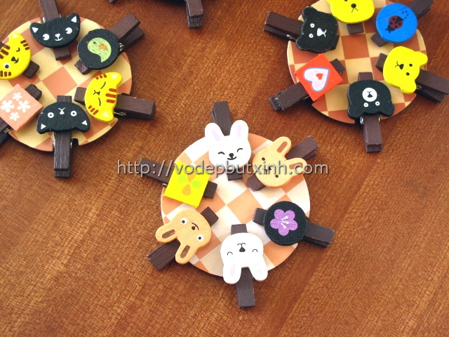 Kẹp giấy hình thỏ, gấu, ếch, mèo K0014