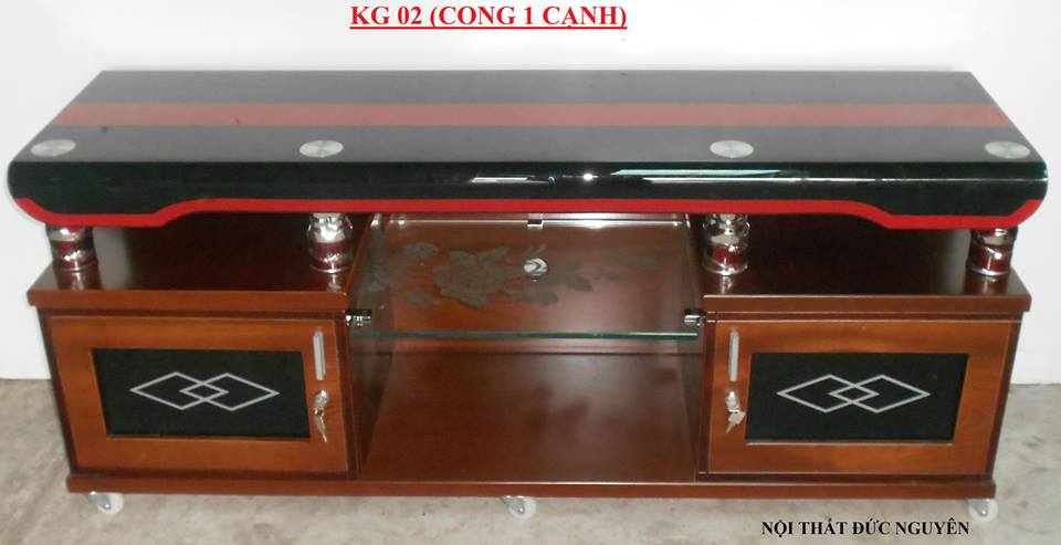 KỆ Tivi GỖ KG 02 (CONG 1 CẠNH)