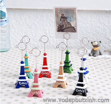 Kẹp ảnh Eiffel để bàn màu sắc K0772 30g.
