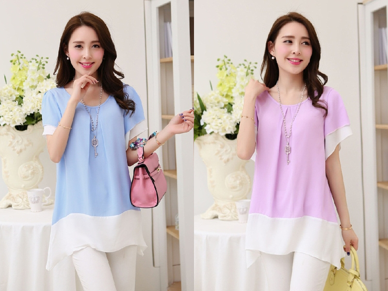 Áo chiffon rộng form dài - A14