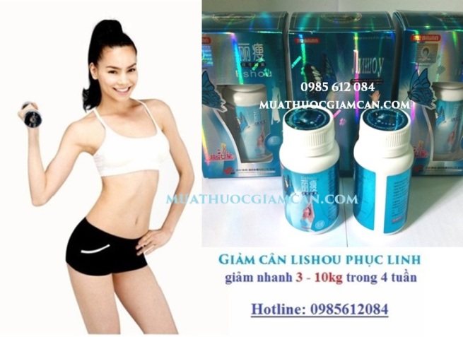 Thuốc Giảm Cân Phục Linh Lishou 40 viên Xanh, Hồng rẻ nhất 459k/hộp: chính hãng 100%