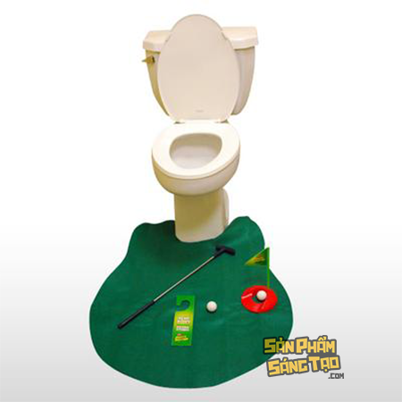 Bộ chơi golf trong toilet