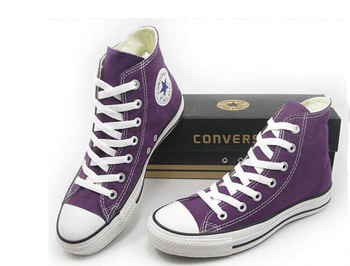 Giày Converse Vải Tím cổ cao