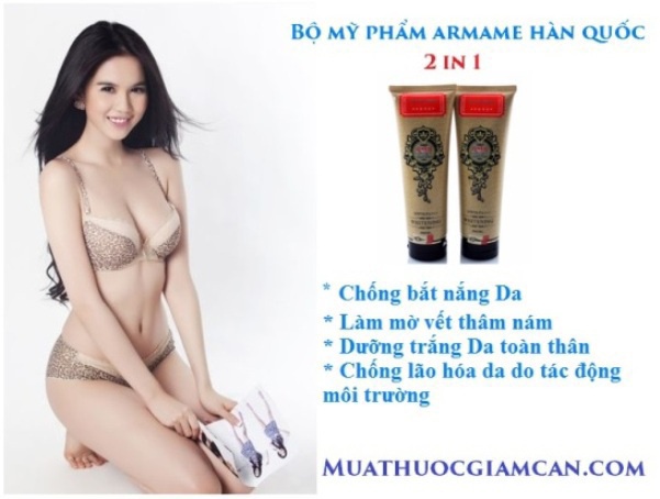 Bộ mỹ phẩm ARMAME chính hãng 100%, rẻ nhất 259k: bí quyết dưỡng-tắm trắng Hàn Quốc