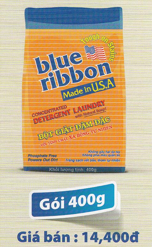 Bột giặt đậm đặc Blue Ribbon 400gr