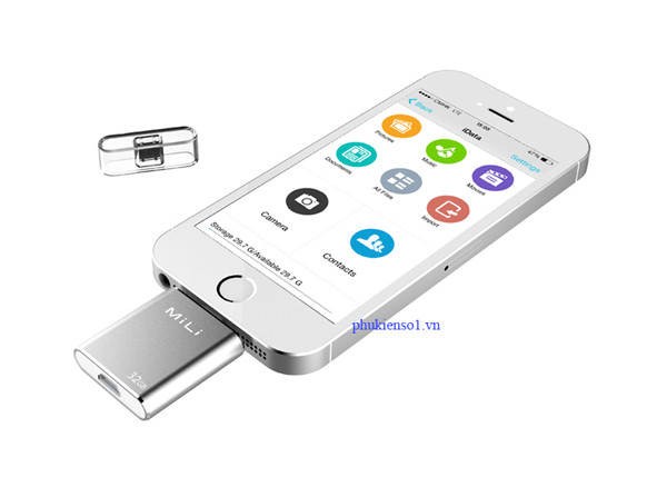 MILI IDATA 32GB FLASH DRIVE - Bộ nhớ ngoài cho Iphone