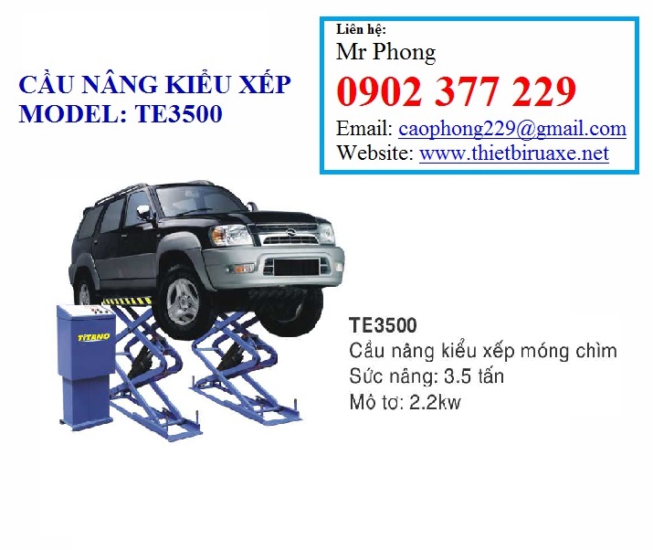 CẦU NÂNG KIỂU XẾP NÂNG BỤNG TE-3500