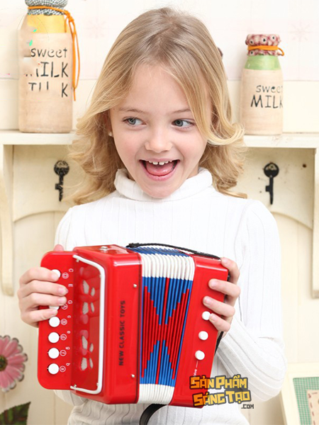 Đàn Accordion mini trẻ em - làm quen với âm nhạc 