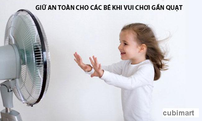 Lưới bọc quạt an toàn cho bé