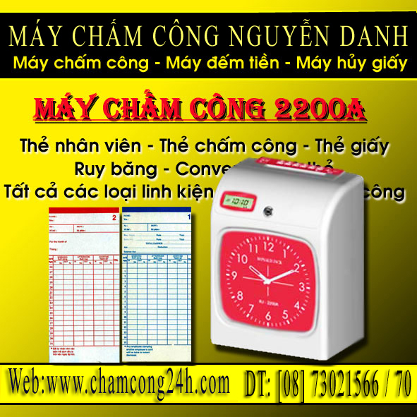 công ty nguyễn danh cung cấp máy chấm công giá rẻ, chất lượng