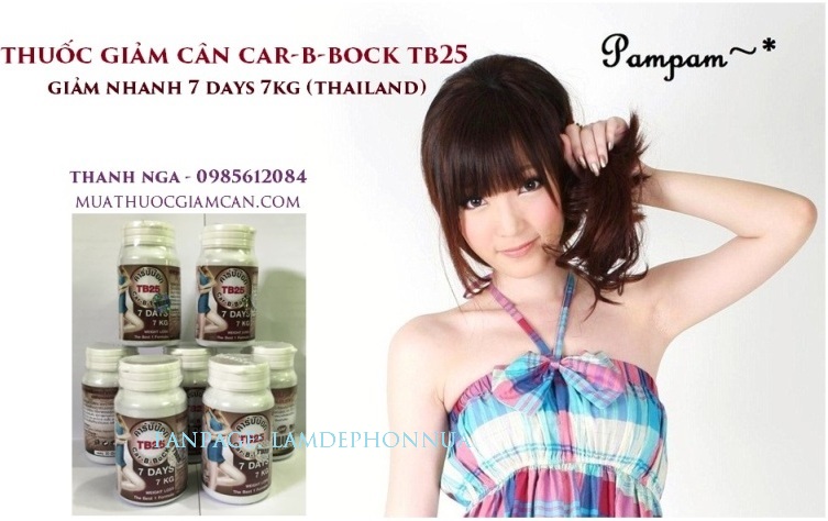 Thuốc giảm cân Car-B-Bock TB25 7 Days 7 kg rẻ nhất 559k, chính hãng 100%. 0985612084​